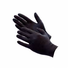 Γάντια νιτριλίου μιας χρήσης ενισχυμένα μαύρα ISO 9001:2015 (100 τεμ)