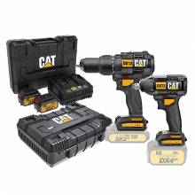 CAT COMBO-07 ΣΕΤ ΔΡΑΠΑΝΟΚΑΤΣΑΒΙΔΟ ΚΡΟΥΣΤΙΚΟ ΜΠΑΤΑΡΙΑΣ DX12B + ΜΠΟΥΛΟΝΟΚΛΕΙΔΟ ΜΠΑΤΑΡΙΑΣ DX72B + 2 ΚΑΣΕΤΙΝΕΣ + 2 ΜΠΑΤΑΡΙΕΣ 4.0Ah ΜΕ ΔΙΠΛΟ ΦΟΡΤΙΣΤΗ DXK900 ( 05-9874 )