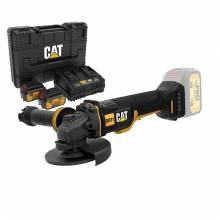 CAT COMBO-13 ΣΕΤ ΓΩΝΙΑΚΟΣ ΤΡΟΧΟΣ ΜΠΑΤΑΡΙΑΣ 125mm DX314B + ΚΑΣΕΤΙΝΑ + 2 ΜΠΑΤΑΡΙΕΣ 4.0Ah ΜΕ ΔΙΠΛΟ ΦΟΡΤΙΣΤΗ DXK900 ( 05-9880 )