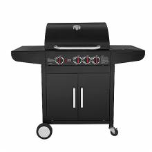 Ψησταριά BBQ υγραερίου THERMOGATZ GS GRILL LUX CAST IRON 3+1 11500W με 3 εστίες + 1 πλαινή εστία (03.313.205)