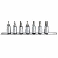 Καρυδάκια allen torx 1/4 με τρύπα & 5 γωνίες σετ 7 τεμαχίων FORCE No 10-40 ( 20711 )