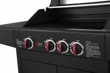 Ψησταριά BBQ υγραερίου THERMOGATZ GS GRILL LUX CAST IRON 3+1 11500W με 3 εστίες + 1 πλαινή εστία (03.313.205)