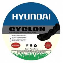 Μεσινέζα στριφτή αθόρυβη επαγγελματική HYUNDAI Cyclon 81F32 4,0mm 37m ( 81F32 )