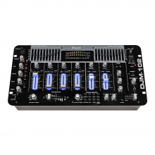 Μείκτης DJ IBIZA DJM102-SB με 12 εισόδους, 6 κανάλια σε φόρμα 19'' (DJM102-SB)