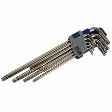 Κλειδιά Allen torx INTER 50738902 μακριά με τρύπα σετ 9 τεμαχίων T10Η-T50Η ( 50738902 )