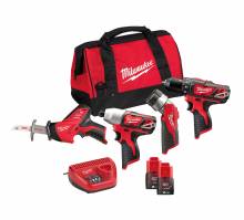 MILWAUKEE M12 BPP4A-202B POWERPACK ΣΕΤ ΕΡΓΑΛΕΙΩΝ ( 4933441240 )