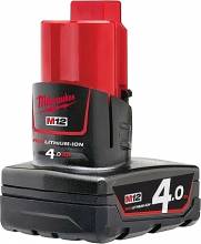 MILWAUKEE M12 Β4 12V ΜΠΑΤΑΡΙΑ 4.0 AH ( 4932430065 )