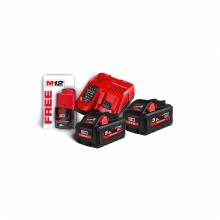 MILWAUKEE M18 HIGH OUTPUT HNRG-552 2 ΜΠΑΤΑΡΙΕΣ HD18V 5.5 AH ΤΑΧΥΦΟΡΤΙΣΤΗΣ M12-18FC + M12 3.0 AH ΜΠΑΤΑΡΙΑ ΔΩΡΟ ( 4933464713 )