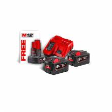 MILWAUKEE M18 NRG-902 2 ΜΠΑΤΑΡΙΕΣ 18V 9.0 AH ΤΑΧΥΦΟΡΤΙΣΤΗΣ M12-18FC + M12 4.0 AH ΜΠΑΤΑΡΙΑ ΔΩΡΟ ( 4933451422 )