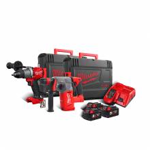 ΣΕΤ ΕΡΓΑΛΕΙΩΝ MILWAUKEE M18 FUEL POWERPACK FPP2PA-553X 18V με 3 Μπαταρίες 5.5Ah και Βαλίτσες Μεταφοράς ( 4933479431 )