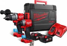 MILWAUKEE M18 FUEL ONEKEY ONEPP2A2-502X 18V SET ΚΡΟΥΣΤΙΚΟ ΔΡΑΠΑΝΟΚΑΤΣΑΒΙΔΟ & ΠΑΛΜΙΚΟ ΚΑΤΣΑΒΙΔΙ 1/4