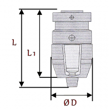 Τσόκ μεταλλικά αυτόματα SAN-OU με κώνο ( JQ011312 - JQ012022 )