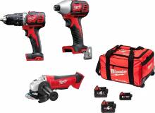 MILWAUKEE M18 SET3BPPAG-643B POWERPACK 18 V SET ΚΡΟΥΣΤΙΚΟ ΔΡΑΠΑΝΟΚΑΤΣΑΒΙΔΟ + ΠΑΛΜΙΚΟ ΚΑΤΣΑΒΙΔΙ + ΓΩΝΙΑΚΟΣ ΤΡΟΧΟΣ 125 MM ( 3901731 )