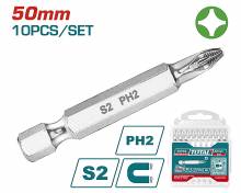 Μύτες Μαγνητικές TOTAL PH2 50mm Σετ 10 Τεμαχίων ( TAC16PH223 )