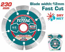 Διαμαντόδισκος TOTAL UNIVERSAL 230 Χ 22.2mm ( TAC21123012 )