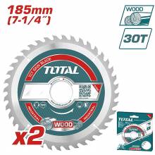 Δίσκοι ξύλου TOTAL Φ-185mm ( TAC231410 ) 30Τ σετ 2 τεμαχίων