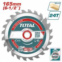 Δίσκος Κοπής Ξύλου TOTAL Φ-165 Χ 20mm 24Τ ΓΙΑ TSLI1651 ( TAC2323111 )
