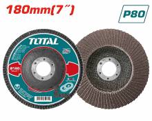 Πολύπτερο γυαλίσματος μετάλλου / ΙΝΟΧ TOTAL 180mm P80 ( TAC631803 )