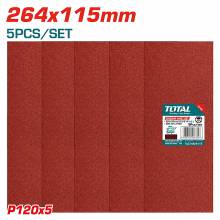 Γυαλόχαρτα TOTAL Σετ 5 Τεμαχίων 264 Χ 114mm Για Τριβείο TF1302206 ( TAC74926115 )