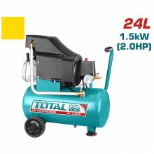 Αεροσυμπιεστής Λαδιού TOTAL 1.5kW / 2HP / 24Lit ( TC1202411 )