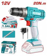 Δραπανοκατσάβιδο Μπαταρίας TOTAL  Li-ion 12V / 1.5Ah / 20Nm / με 1 Μπαταρία ( TDLI1218 )