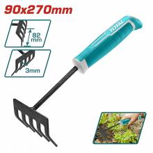 Τσουγκράνα ΜΙΝΙ Κήπου TOTAL Μεταλλική 270mm ( THFTR1008 )