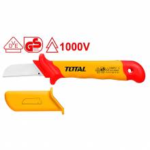 Μαχαίρι απογύμνωσης καλωδίων TOTAL ίσιος 180mm 1000V VDE ( THICK1801 )