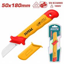 Μαχαίρι απογύμνωσης καλωδίων TOTAL ίσιος 180mm 1000V VDE ( THICK1801 )