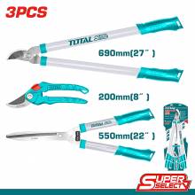 Ψαλίδια Κλάδου TOTAL Σετ 3 Τεμαχίων SUPER SELECT ( THT1578033 )