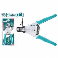 Πρέσα ακροδεκτών - απογυμνωτής καλωδίων TOTAL 180mm ( THT1591 )
