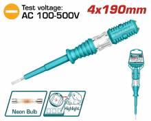 Κατσαβίδι δοκιμαστικό TOTAL 190mm ( THT291908 )