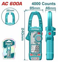 Αμπεροτσιμπίδα Ψηφιακή TOTAL 600Α AC/DC True RMS Επαγγελματικό ( TMT766001 )
