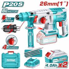 Πιστολέτο Πνευματικό Μπαταρίας TOTAL 20V / 4Ah / με 2 Μπαταρίες & Ταχυτσόκ ( TRHLI202289 )