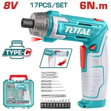 Κατσαβίδι Μπαταρία TOTAL Li-ion 8V / 1.5Ah Type-C Επαγγελματικό ( TSDLI08025 )