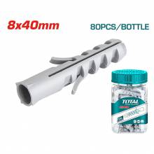 Βύσματα Πλαστικά TOTAL 8mm 80 Tεμάχια Σε Βαζάκι ( WJSP0804011 )