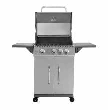 Ψησταριά BBQ INOX υγραερίου THERMOGATZ GS GRILL ELITE 3+1 με 3 εστίες + 1 πλαινή εστία 11.5KW ( 03.313.208 )