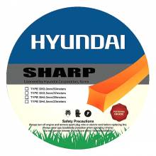 Μεσινέζα τετράγωνη επαγγελματική HYUNDAI Sharp 81F43 4,5mm 23m ( 81F43 )