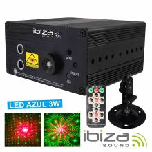 Φωτιστικό Laser IBIZA LAS160P-MKII firefly με 20 συνδυασμούς εφφέ & τηλεχειριστήριο (LAS160P-MKII)