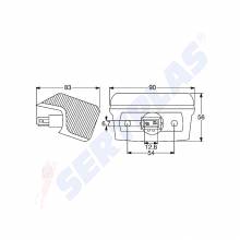 Φλας φορτηγού MERCEDES ATEGO SERTPLAS D0210048L (D0210048L)