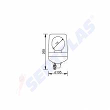 Φάρος περιστροφικός πορτοκαλί 12V/24V βιδωτός SERTPLAS D0210078LUS (D0210078LUS)