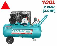 Αεροσυμπιεστής με Ιμάντα TOTAL 100 Lit / 3HP ( TC1301006 )