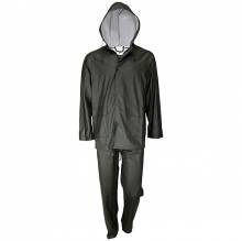 Αδιάβροχο κοστούμι PU με κουκούλα ενισχυμένο GALAXY COMFORT PLUS 500 χρώμα Μαύρο ( 500 )