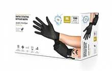 Γάντια μιας χρήσης λάτεξ μαύρα ISO 9001:2015 (100 τεμ)
