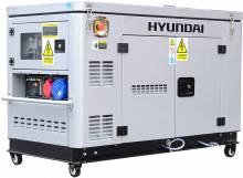 Γεννήτρια πετρελαίου 12,5 KVA HYUNDAI DHY12000 XSE-T 40C26 Full Power Μονοφασική & Τριφασική Υδρόψυκτη Xαμηλού θορύβου με Μίζα ( 40C26 )