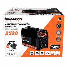 Ηλεκτροκόλληση Inverter KRAUSMANN MMA/TIG IGBT 120A ( 2520 )