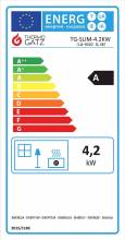 Θερμάστρα υγραερίου 4200W THERMOGATZ SLIM TG-SLIM BLACK με 3 κεραμικούς καυστήρες ( 02.204.199 )