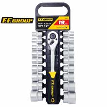 Καστάνια σέτ F.F GROUP 1/2" με Kαρυδάκια CrV 19 τεμαχίων ( 35040 )