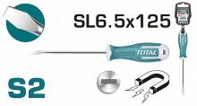 Κατσαβίδι Μαγνητικό Ίσιο TOTAL SL 6.5 X 125mm ( THT266125 )