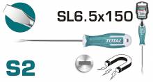 Κατσαβίδι Μαγνητικό Ίσιο TOTAL SL 6.5 X 150mm ( THT266150 )