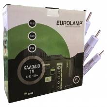 Καλώδιο TV RG 6U EUROLAMP σε κουλούρα 100m 147-13005